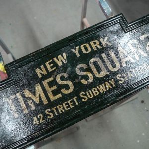 Placa Vintage Times Square